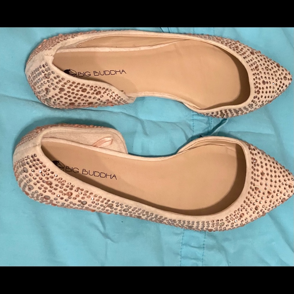 Glittery Flats Size 6.5 dress shoes.